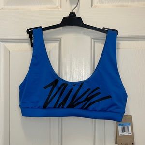Blue Nike swim bra